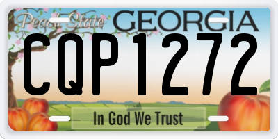 GA license plate CQP1272