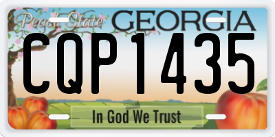 GA license plate CQP1435