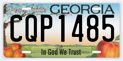 GA license plate CQP1485