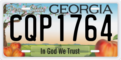 GA license plate CQP1764