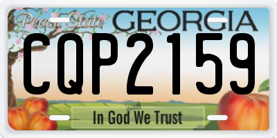 GA license plate CQP2159