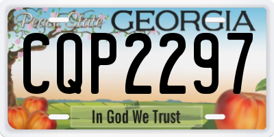 GA license plate CQP2297