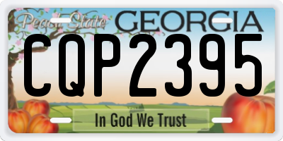 GA license plate CQP2395