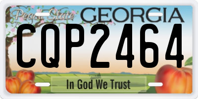 GA license plate CQP2464