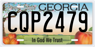 GA license plate CQP2479