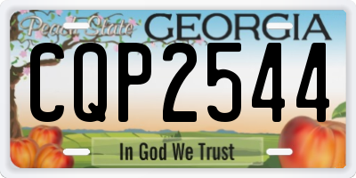GA license plate CQP2544