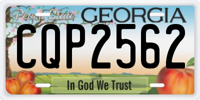 GA license plate CQP2562