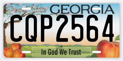 GA license plate CQP2564