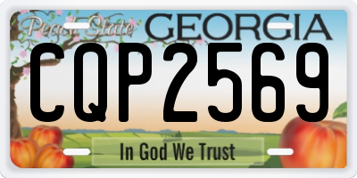 GA license plate CQP2569
