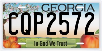 GA license plate CQP2572