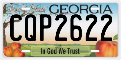GA license plate CQP2622