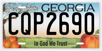 GA license plate CQP2690