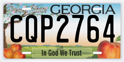GA license plate CQP2764