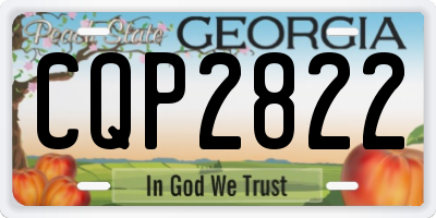 GA license plate CQP2822