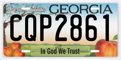 GA license plate CQP2861