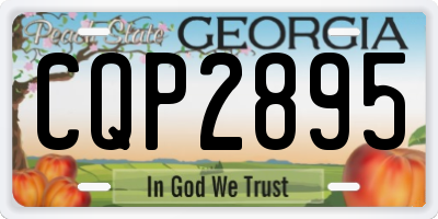GA license plate CQP2895