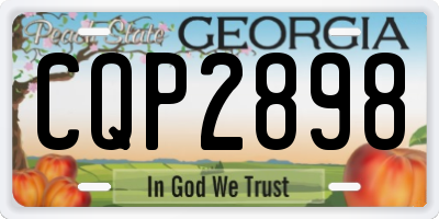 GA license plate CQP2898