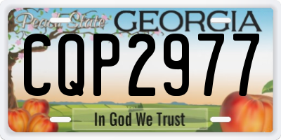 GA license plate CQP2977