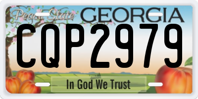 GA license plate CQP2979