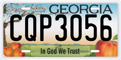 GA license plate CQP3056