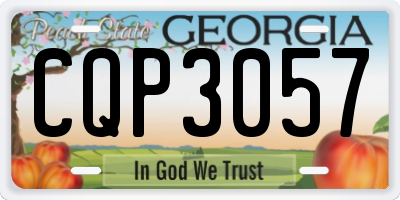 GA license plate CQP3057