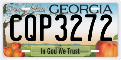 GA license plate CQP3272
