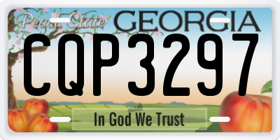 GA license plate CQP3297