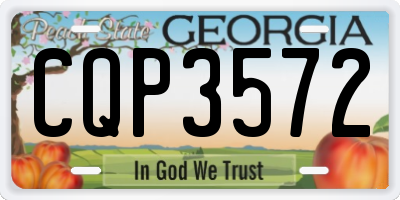 GA license plate CQP3572