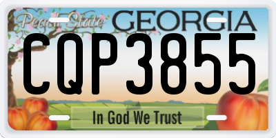 GA license plate CQP3855