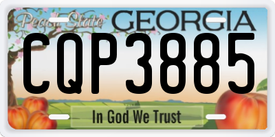 GA license plate CQP3885