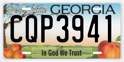 GA license plate CQP3941