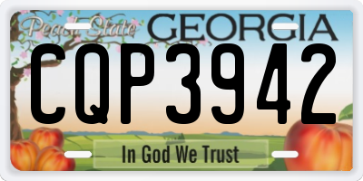 GA license plate CQP3942