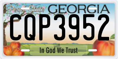 GA license plate CQP3952