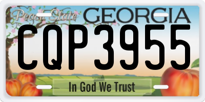 GA license plate CQP3955