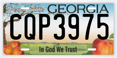 GA license plate CQP3975