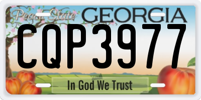 GA license plate CQP3977