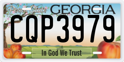GA license plate CQP3979