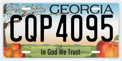 GA license plate CQP4095