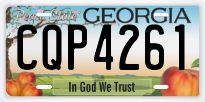 GA license plate CQP4261
