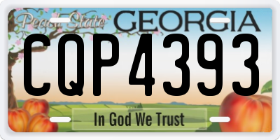 GA license plate CQP4393
