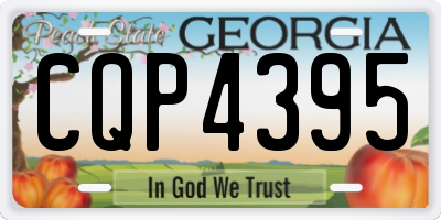 GA license plate CQP4395