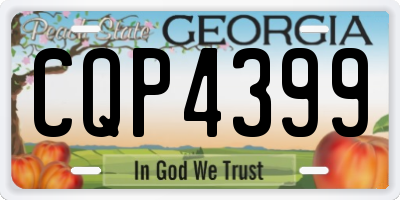 GA license plate CQP4399