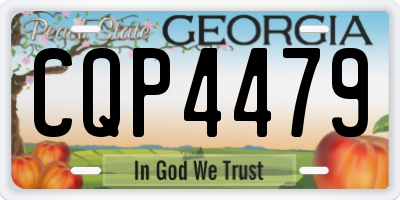 GA license plate CQP4479