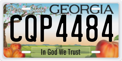 GA license plate CQP4484