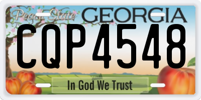 GA license plate CQP4548