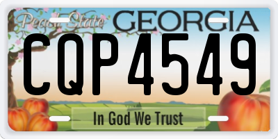 GA license plate CQP4549