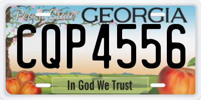 GA license plate CQP4556