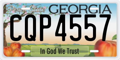 GA license plate CQP4557