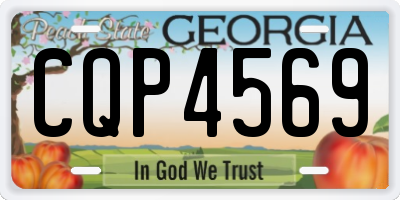 GA license plate CQP4569