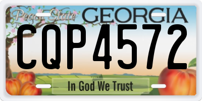 GA license plate CQP4572